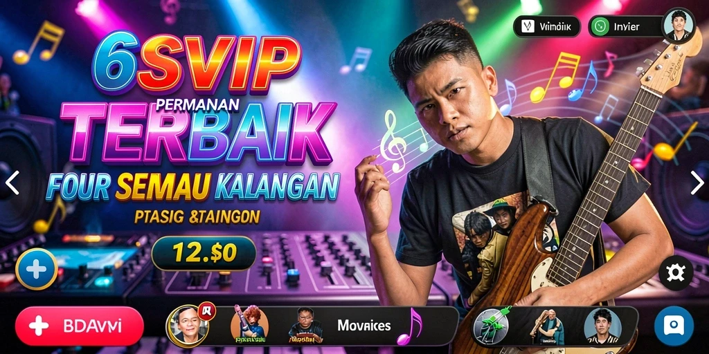 Tampilan gameplay menarik di 6SVIP dengan pilihan lagu yang beragam.