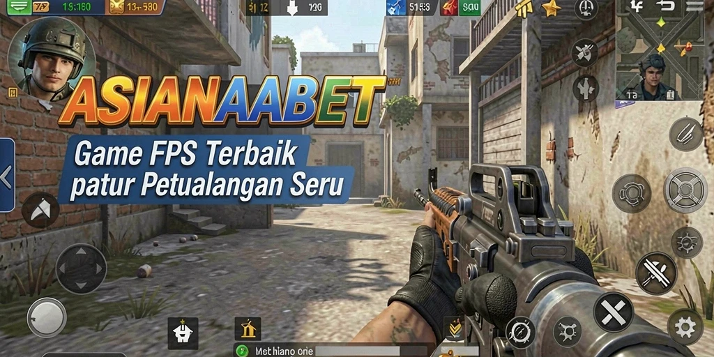 Screenshot ASIANABET menampilkan aksi menembak yang intens dalam gameplay FPS.