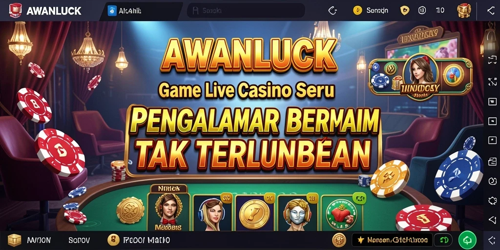 Tampilan gameplay <strong>AWANLUCK</strong> yang mendebarkan dan realistis dalam Live Casino.