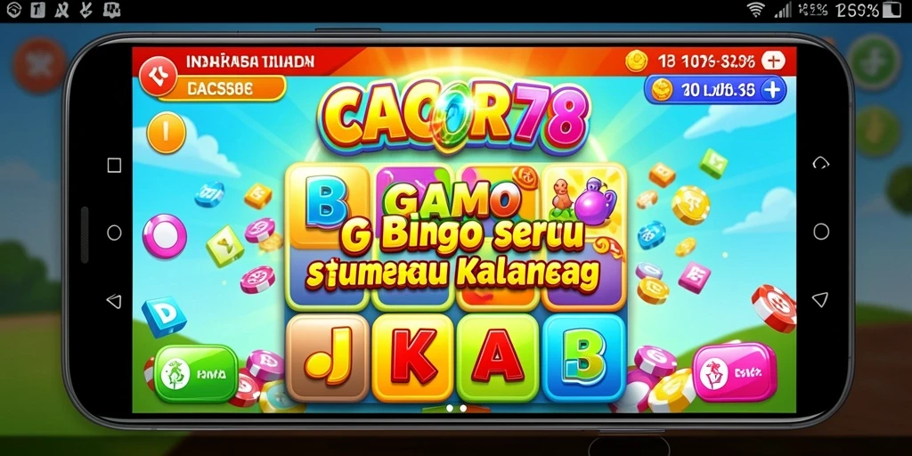 Tampilan seru gameplay Bingo dalam CACOR78 yang menantang.