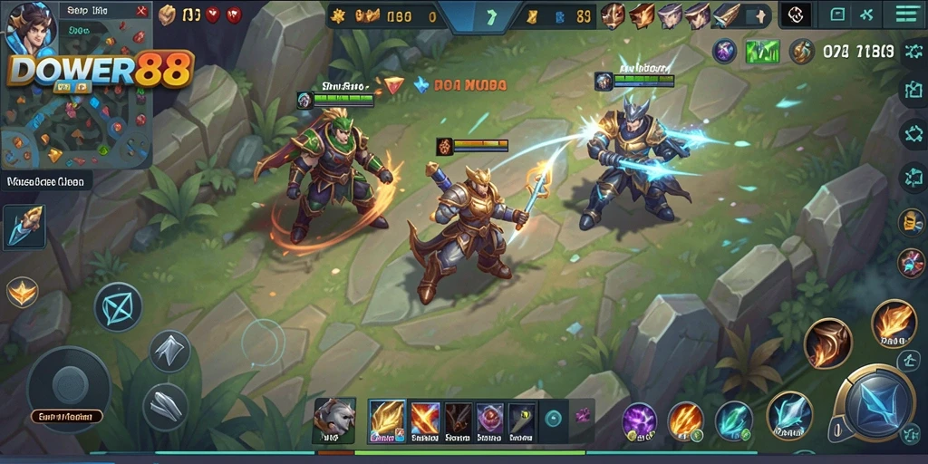 Tampilan menarik dari gameplay DOWER88 yang seru dan menantang.