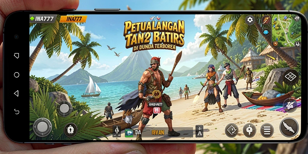 Tampilan gameplay seru dan penuh aksi di dunia terbuka INA777.