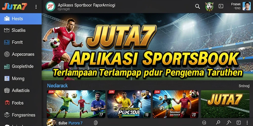 Tampilan gameplay menarik dari aplikasi Sportsbook JUTA7.