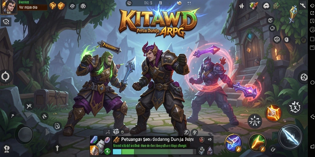 Tampilan gameplay <strong>KITAWD</strong> yang menakjubkan dengan aksi pertarungan seru.