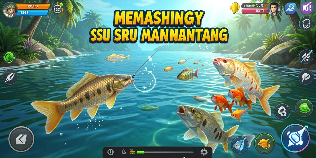 Tangkapan ikan besar dalam game KOSTOTO dengan grafis yang menakjubkan.