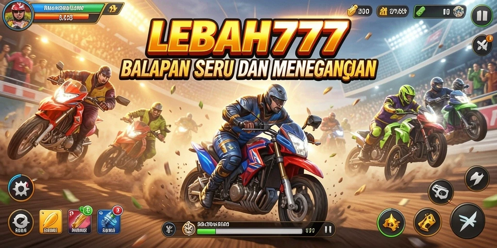 Tampilan mendebarkan dari balapan seru di LEBAH777.