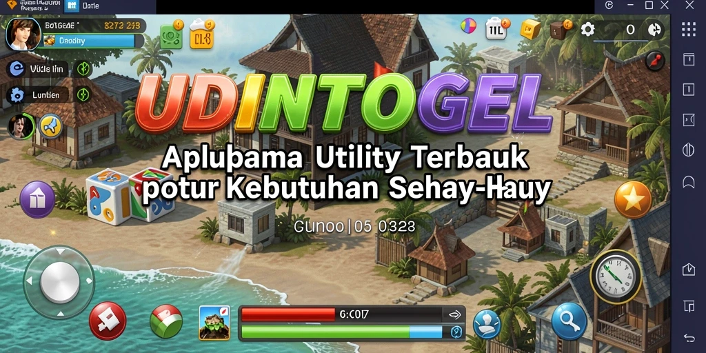 Tampilan utama UDINTOGEL dengan fitur-fitur Utility unggulan.